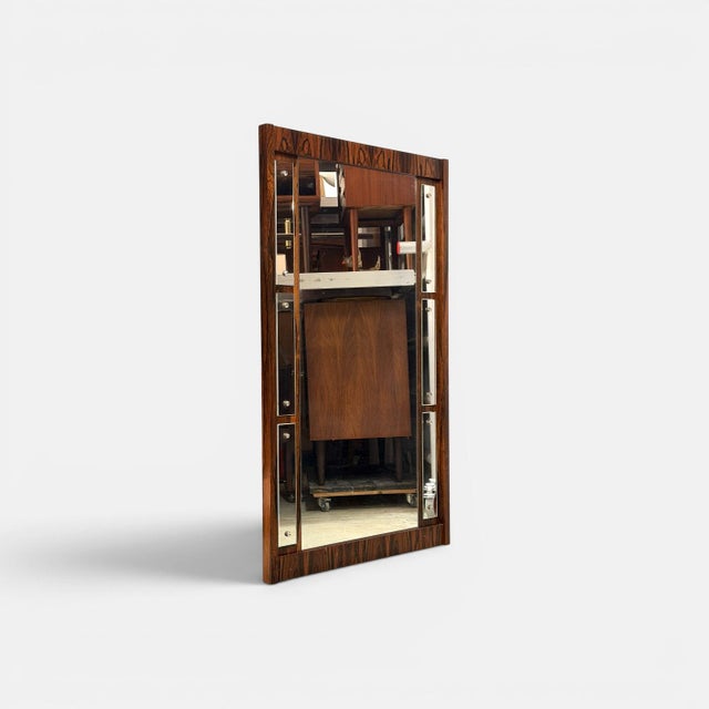 Danish Wall Mirror, 1960s For Sale - Image 6 of 10