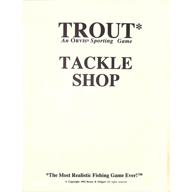 1990s Trout* An Orvis Sporting Game For Sale - Image 9 of 12