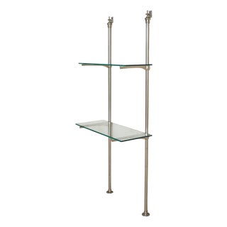French Art Deco Cast-Metal Etagere Attributed to Siegel, 1930s For Sale