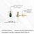 Asian Modern Emerald & Diamond Oval Stud Earrings in 14k Yellow Gold- A Pair For Sale - Image 11 of 14