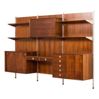 Mid-Century Modern Italian Wall Unit by George Coslin for 3V Arredamenti, 1960s For Sale