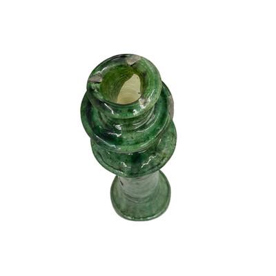 1970s Moroccan Tamegroute Glazed Candlestick Holder For Sale - Image 5 of 6