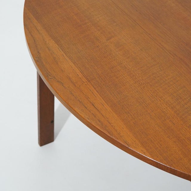 Extendable Round Table by Inge Klingeberg for France & Son, 1960s For Sale - Image 11 of 18