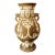 Neoclassical Style Vase Large Vintage Brown/White Glaze 19" Tall For Sale