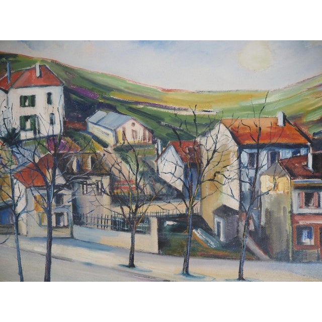 Elisée Maclet, Near Paris, The Faubourgs De Noisy, Oil on Canvas For Sale - Image 4 of 11