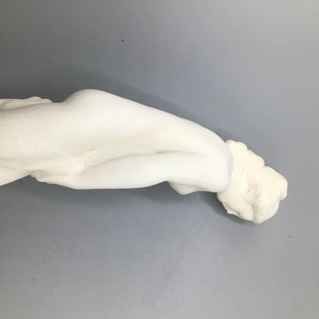 Bonded Marble Statue XVIII Secolo, Da Étienne-Maurice Falconet For Sale - Image 12 of 13