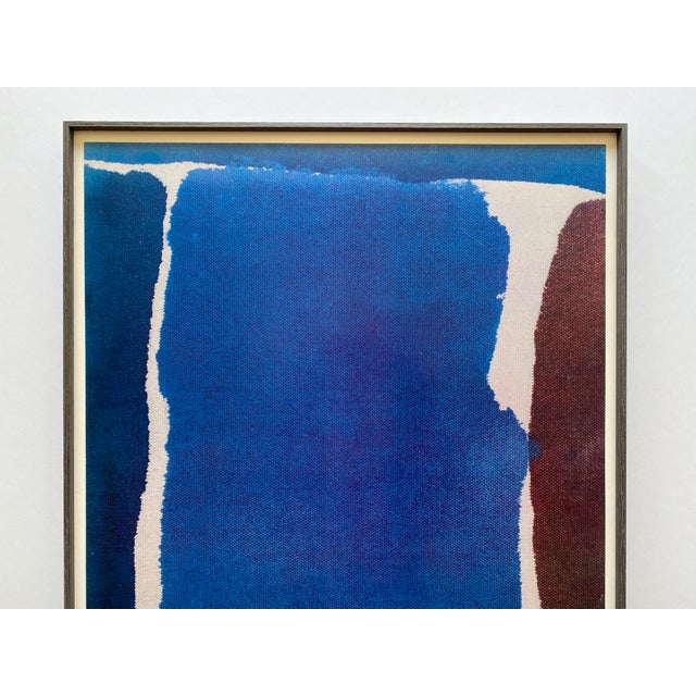 This Helen Frankenthaler very rare vintage 1979 Abstract expressionist offset lithograph print custom framed Mexico City...
