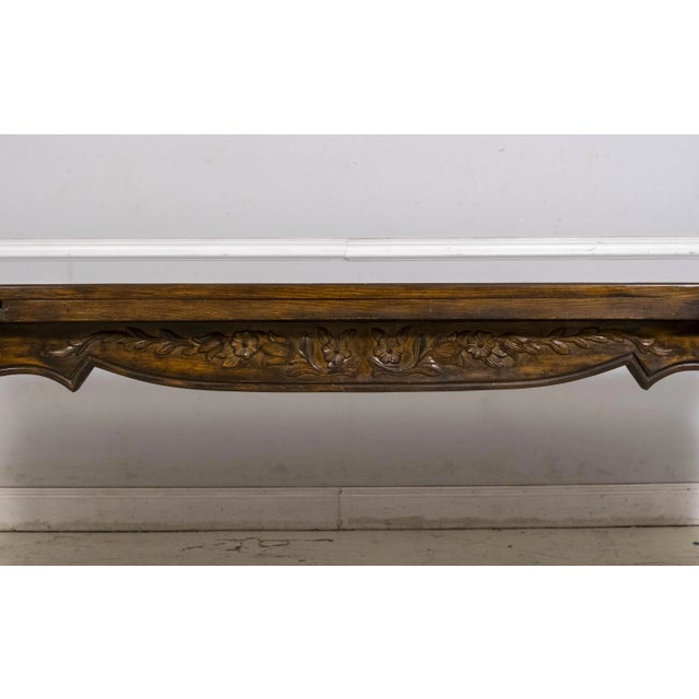 French Style Parquet Top Refractory Dining Room Table For Sale - Image 10 of 15