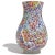 Mid-Century Modern Murano Fratelli Toso Vintage Millefiori Flower Mosaic Rainbow Colors Italian Art Glass Footed Vase For Sale - Image 3 of 11