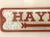 Contemporary Country Metal Hayrides Sign For Sale - Image 3 of 6