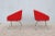 Metal Modern Stanley Felderman for Haworth Collaborate Red Swivel Side Chairs - a Pair For Sale - Image 7 of 13