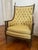 French 1960s Regency or Louis XVI Style Traditional Tufted Armchair, High Back For Sale - Image 3 of 12