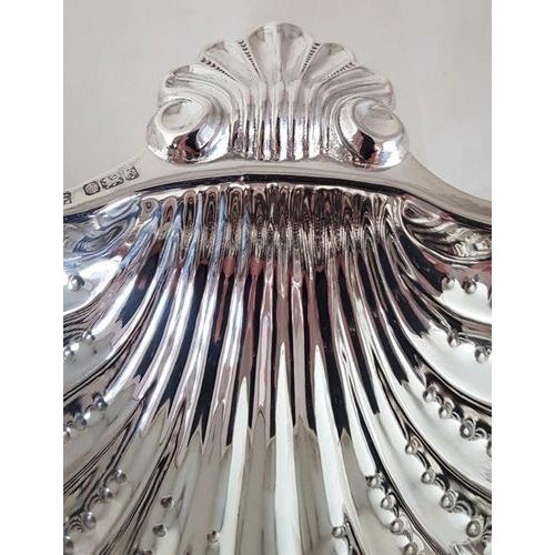 Sterling Silver Novelty Scallop Shell Dish, Sheffield, 1992 For Sale - Image 6 of 18