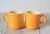 Vintage Hazel Atlas Milk Glass Mugs, 60's Orange Peel Texture S/6 For Sale In Milwaukee - Image 6 of 12