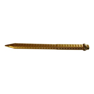 Vintage Must De Cartier Trinity Vendôme Oval Gold Plated Ballpoint Pen Made in France 1980s For Sale