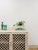 Vintage Cream Rattan Lattice Cabinet Coastal Tropical Hollywood Regency For Sale In Tampa - Image 6 of 17