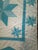 Mid 20th Century Vintage Handmade Quilted Turquoise and White Lone Star Quilt For Sale - Image 5 of 15