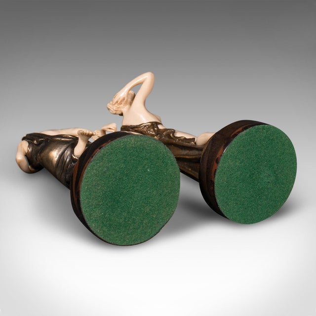 1930's Pair of Vintage Art Deco Figures For Sale - Image 12 of 12