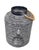 2000 - 2009 Vintage Industrial Mesh Lantern Table Lamp With Jute Rope Handle For Sale - Image 5 of 12