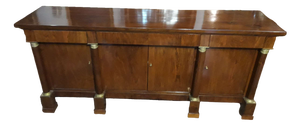 Antique Empire Walnut Credenza