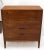 Very clean beautiful walnut wood pattern oil finished high chest dresser.