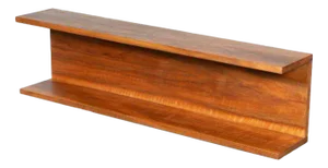 Minimalist Walnut Wall Console