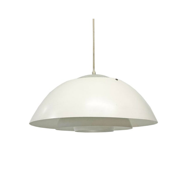 A "Safari" pendant light designed by Christian Hvidt in conjunction with Peter Hvidt and Orla Mølgaard for Nordisk Solar....
