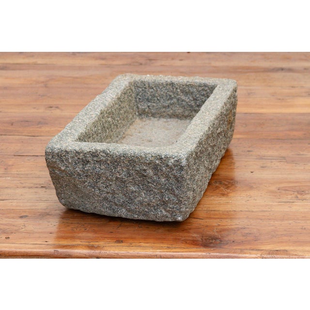 Mid-Century Modern High Plateau Granite Basin For Sale - Image 3 of 6