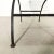 Black Brutalist Curule-Form Iron and Faux Ostrich Scroll Arm Bench after Giacometti For Sale - Image 8 of 9