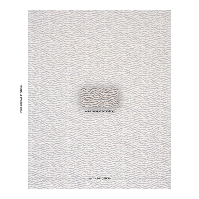 Schumacher Cammie Performance Fabric In Indigo For Sale