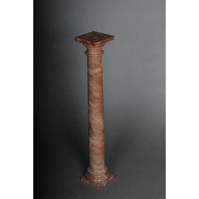 Marble Column in Red Onyx For Sale - Image 4 of 12