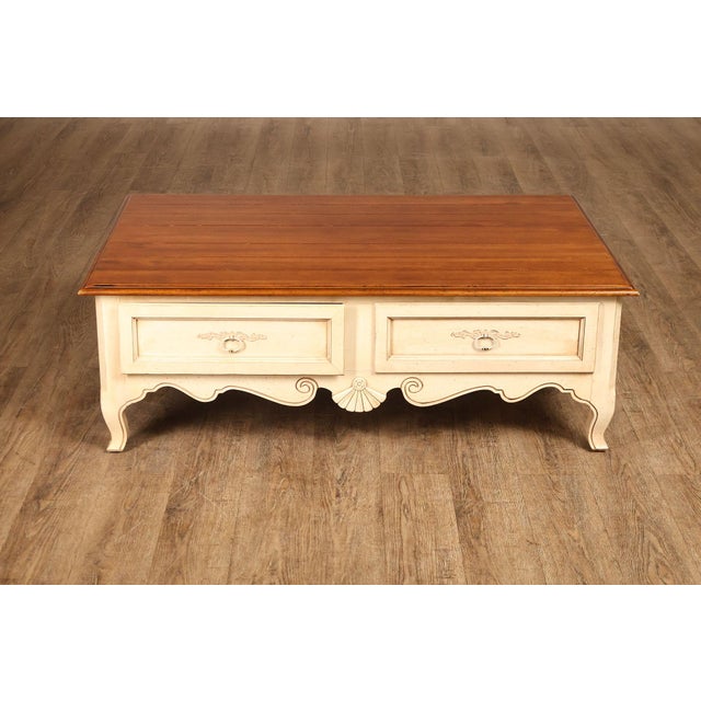 Ethan Allen French Country Style Coffee Table For Sale - Image 16 of 18