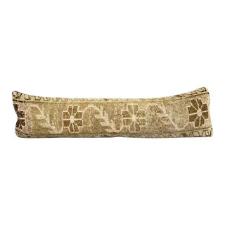 12 x 46 Lumbar Rug Pillow Boho Vibes Turkish Pillow Cushion Cover For Sale