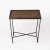 Black Lacquered Steel Side Table With Burnt Cork Top For Sale In New York - Image 6 of 6