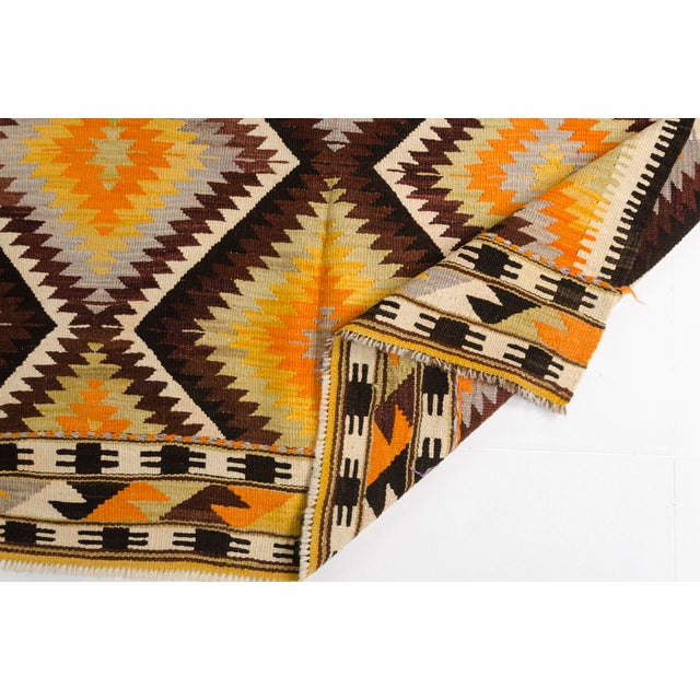 Vintage Handwoven Kilim Rug For Sale - Image 10 of 10