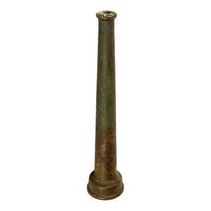 Antique 10" Brass Fire Fighter Hose Nozzle