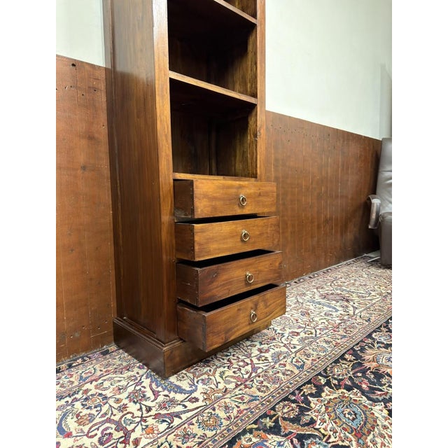 English Bookcase in Teak For Sale - Image 12 of 13