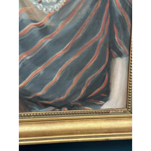 Lenné, Portrait of Lady, 1939, Oil Painting on Canvas, Framed For Sale - Image 9 of 14