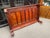 Vintage Solid Walnut Rectangular Coffee Table, Cherry Finish, Ball and Claw Legs For Sale - Image 9 of 9