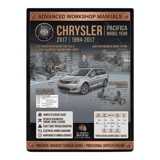 Chrysler Pacifica 2017, Car Repair Manual, Workshop Guide Book For Sale