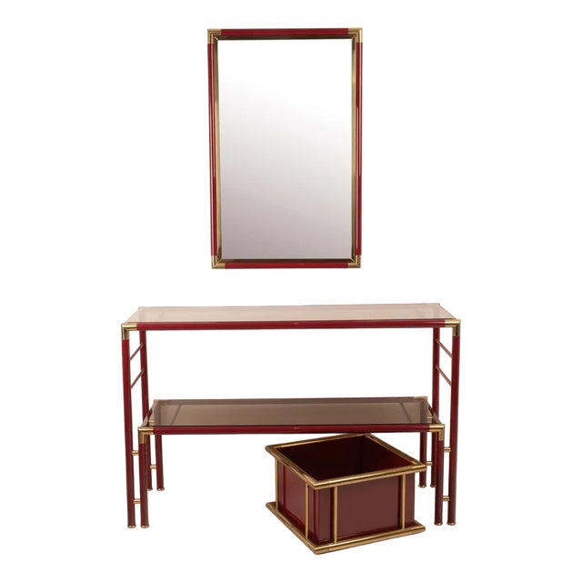 Console Tables by Tommaso Barbi, 1970s, Set of 3 For Sale