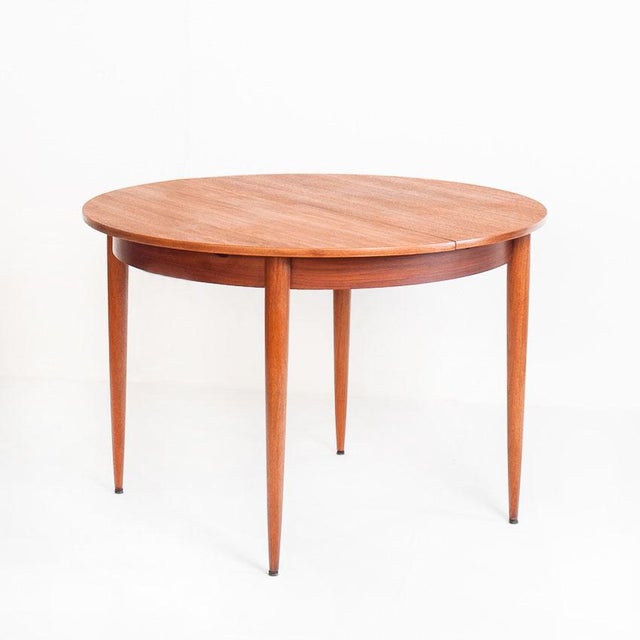 Scandinavian Table with Extension in Teak Wood, France, 1960s For Sale - Image 15 of 15