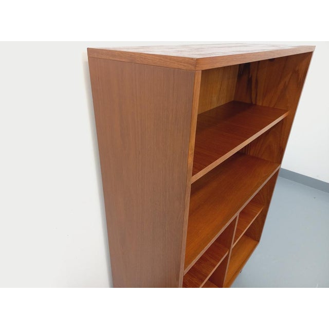 Scandinavian Modern Bookcase in Teak and Black Metal, 1960s For Sale - Image 12 of 15