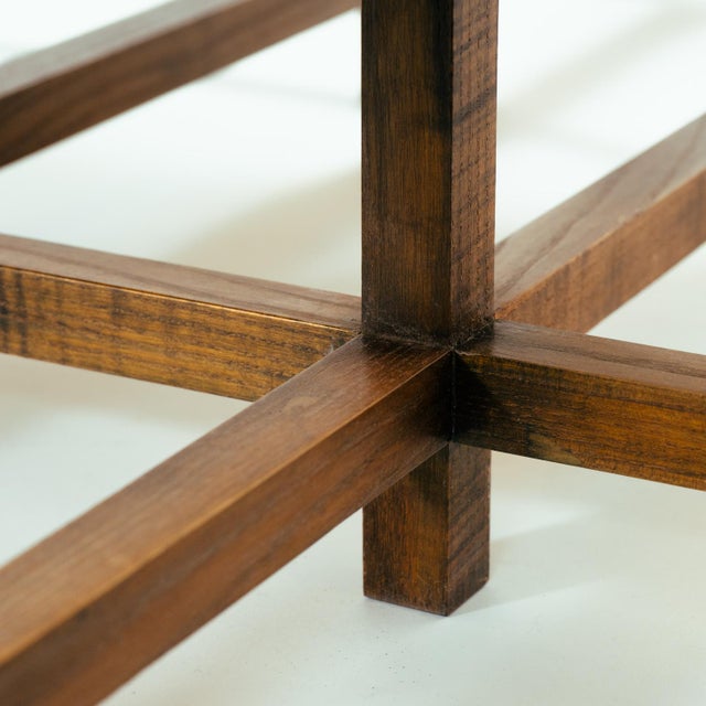 Vintage Art Deco Style Vis-a-Vis Pear Conversation Bench in the style of Rennie Mackintosh, 1984 For Sale - Image 15 of 18