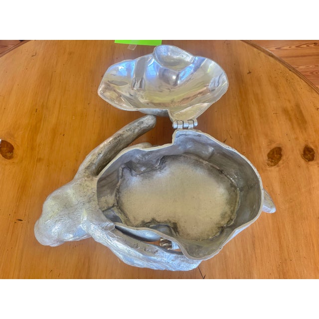 Rare vintage Arthur Court rabbit wine cooler / ice bucket. Beautiful one of a kind center piece for any host!