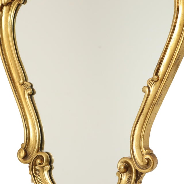 Baroque French Crested Mirror, 1950s For Sale - Image 6 of 18