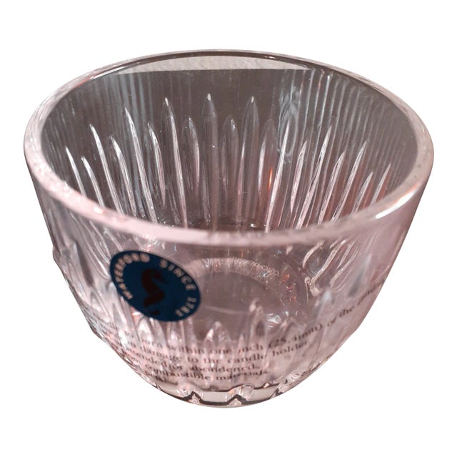 Vintage Waterford Crystal Single Candle Votive Holder For Sale