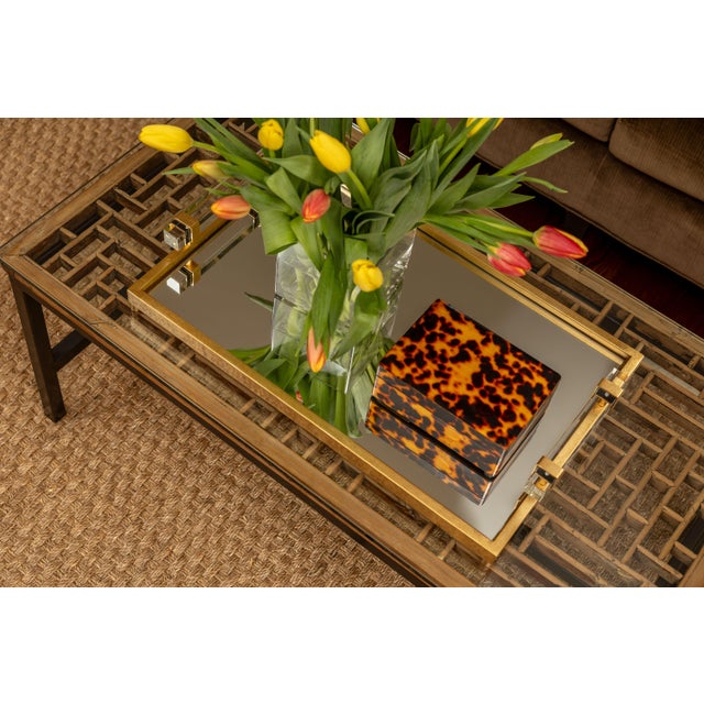 Artemis Tray with Crystal Handles For Sale - Image 9 of 10
