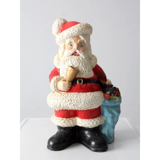 Santa Claus Christmas Statue Coin Bank Circa 1973 For Sale - Image 13 of 13