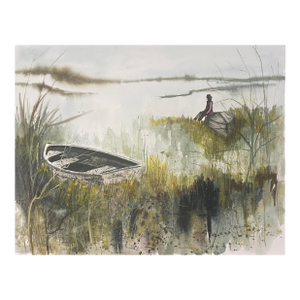 Betty Zoe Miller Winter Wait Coastal Virginia Painting